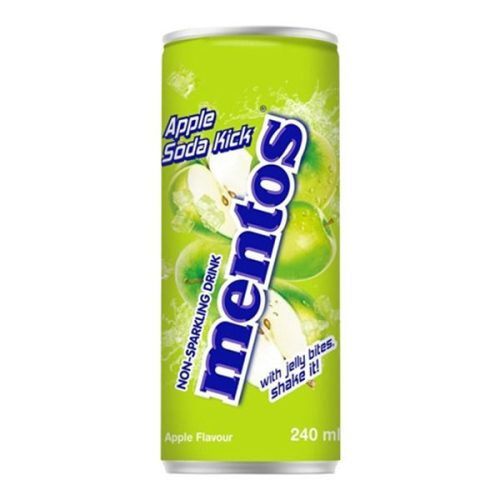 Mentos Non Sparkling Apple Soda Kick with Jelly 240ml