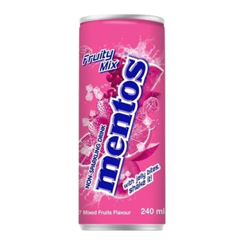 Mentos Non Sparkling Fruit Mix Soda Kick with Jelly 240ml