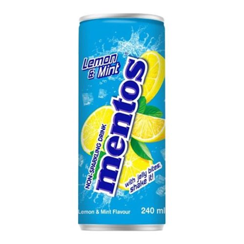 Mentos Non Sparkling Lemon & Mint Soda Kick with Jelly 240ml