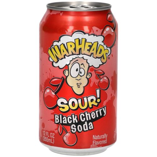 Warheads Black Cherry Sour Soda 355ml