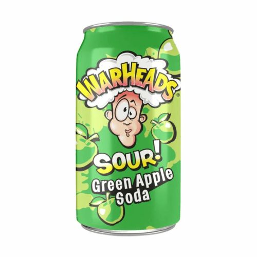 Warheads Green Apple Sour Soda 330ml