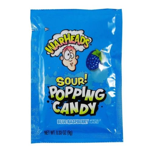 Warheads Popping Candy Pouch Blue Raspberry 9g