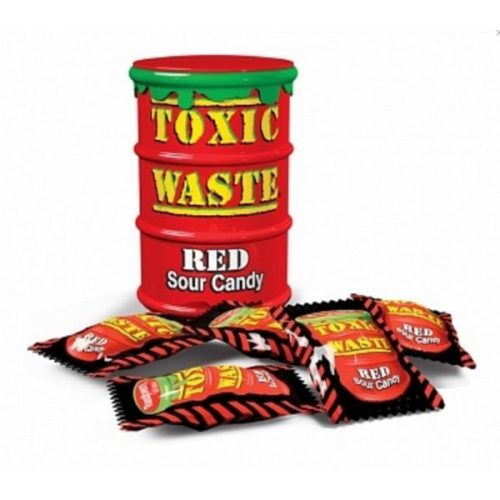 Toxic Waste Red Sour Candy Drum 42g