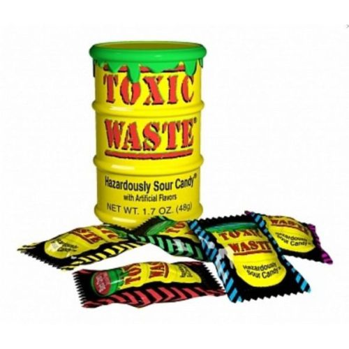 Toxic Waste Yellow Sour Candy Drum 42g