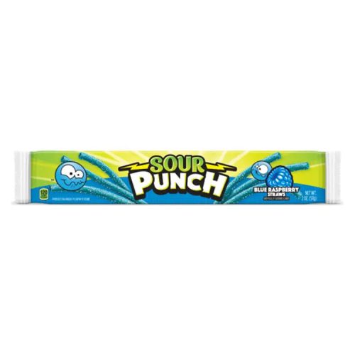 Sour Punch Blue Raspberry Straws 57gr